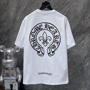 CH Rhinestone Cross Horseshoe Short Sleeve In White